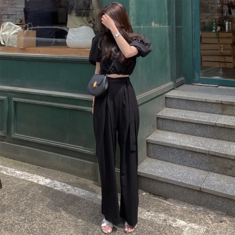 てろんと感 アンシンメトリー クロスタック リボン