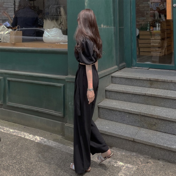 てろんと感 アンシンメトリー クロスタック リボン