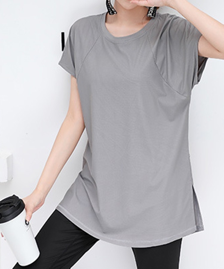 ゆったり ストレッチ スポーツ ロング丈 半袖 Tシャツ