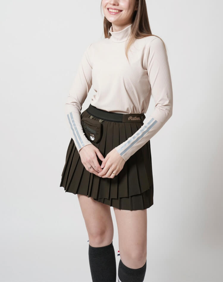 25UTAA 春秋季 レディース ゴルフトップス ハイネック長袖 25UTAA ゴルフ ウェア レディース トップス ハイネック 長袖春秋人気