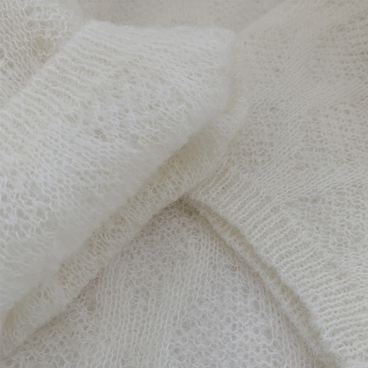 ゆったり シースルー ローゲージ ニットトップス