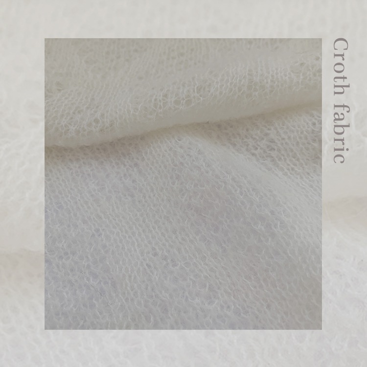 ゆったり シースルー ローゲージ ニットトップス