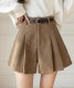 Aライン ミニ丈 フレア コーデュロイ キュロットパンツ

