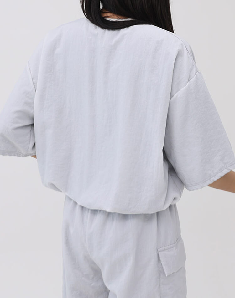 無縫製 スウェット 半袖 Ｔシャツ 韓国ゴルフウェア

