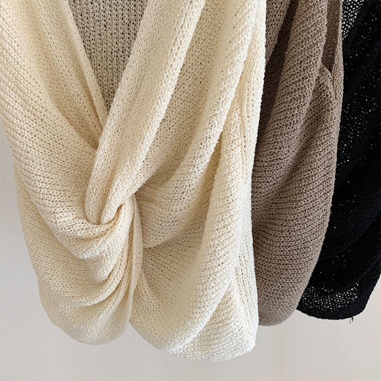 両Ｖネック バックシャン ニット タンクトップ