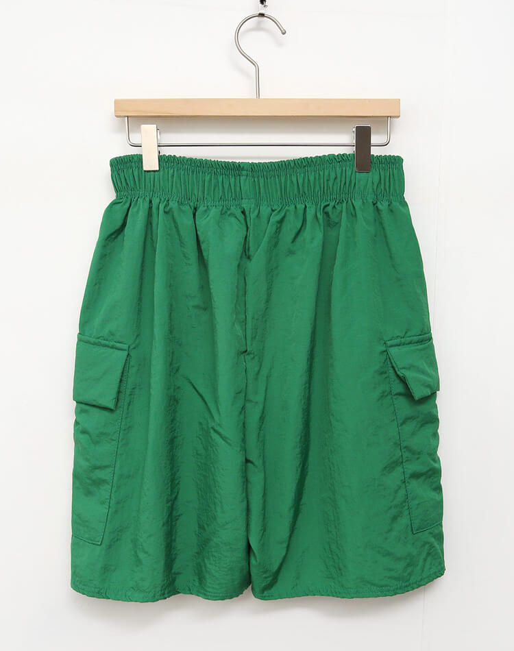 裏地付き ワイド カーゴ ハーフパンツ 韓国ゴルフウェア

