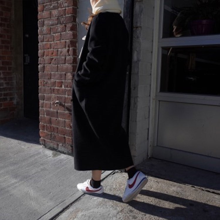 ダブルボタン ロング丈 チェスターコート