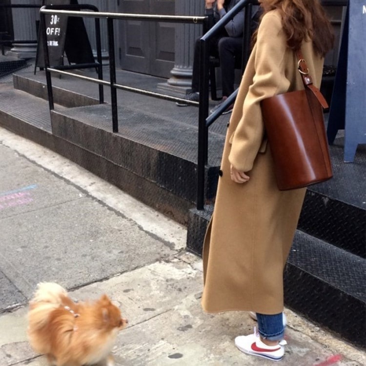 ダブルボタン ロング丈 チェスターコート