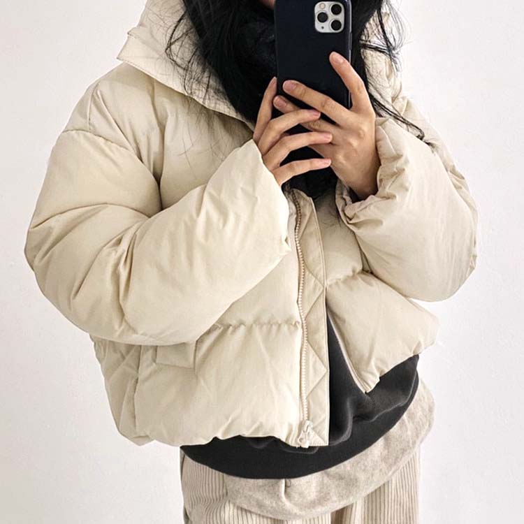 ハイネック 中綿 ジャケット ブルゾン