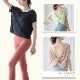 背中見せ バッククロス 半袖Tシャツ ヨガウェア