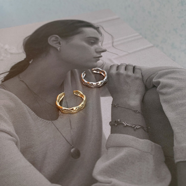 レトロ スカラップ フリーサイズ リング