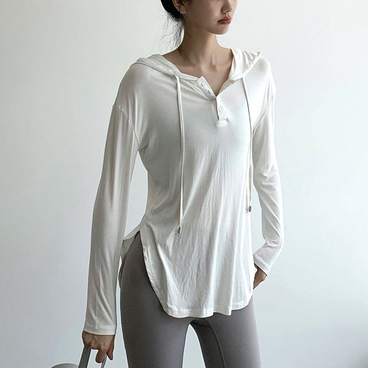 フード付き 薄手 長袖 ロング丈 Tシャツ | スポーツウエア,スポーツ