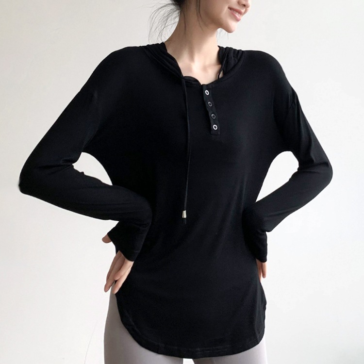 フード付き 薄手 長袖 ロング丈 Tシャツ | スポーツウエア,スポーツ