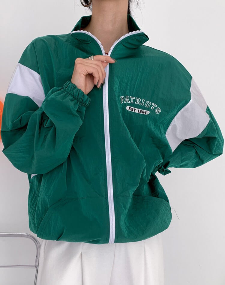 バックロゴ オーバーサイズ スタジャン アウター ゴルフウェア 