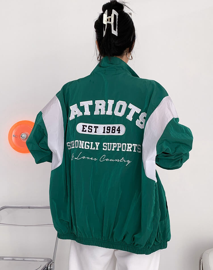 バックロゴ オーバーサイズ スタジャン アウター ゴルフウェア 