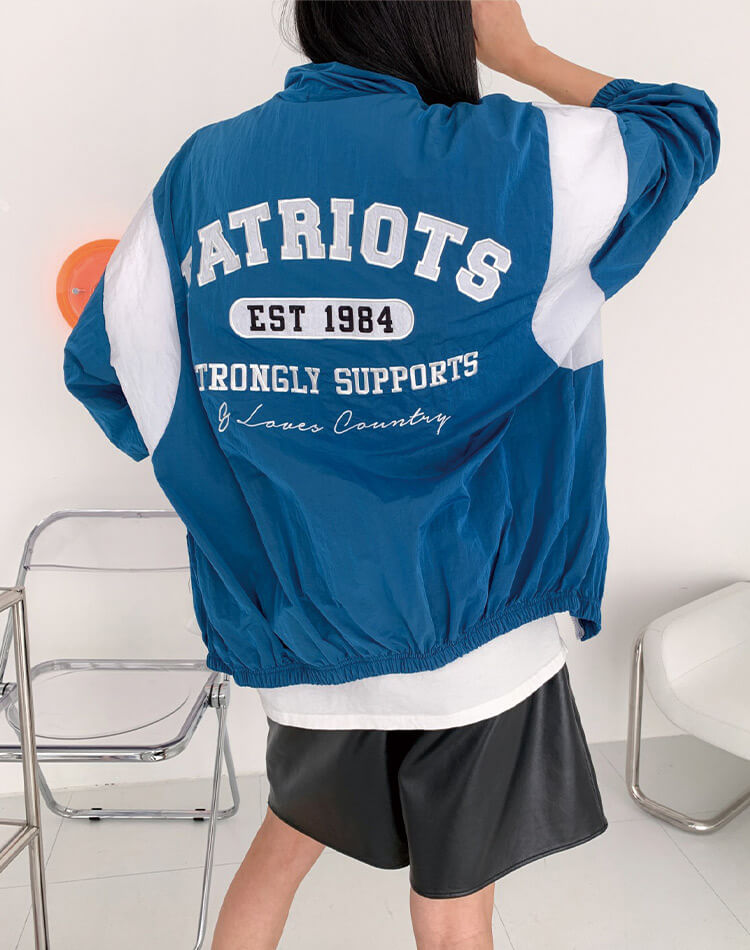 バックロゴ オーバーサイズ スタジャン アウター ゴルフウェア 