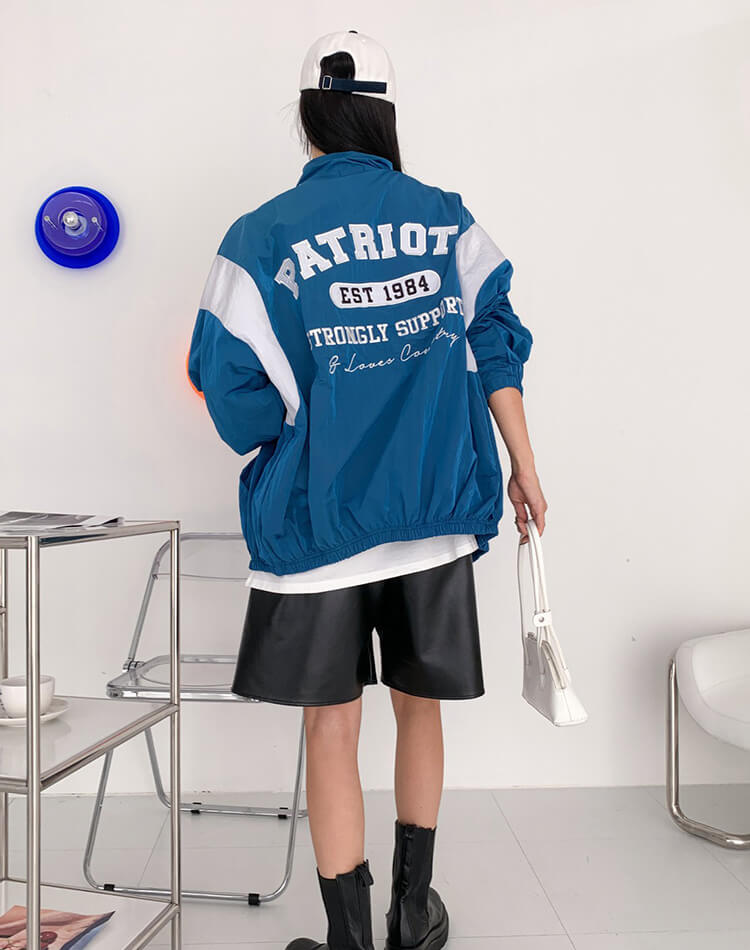 バックロゴ オーバーサイズ スタジャン アウター ゴルフウェア 