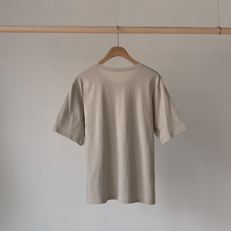 韓国　かわいいプリント　5分袖 Tシャツ