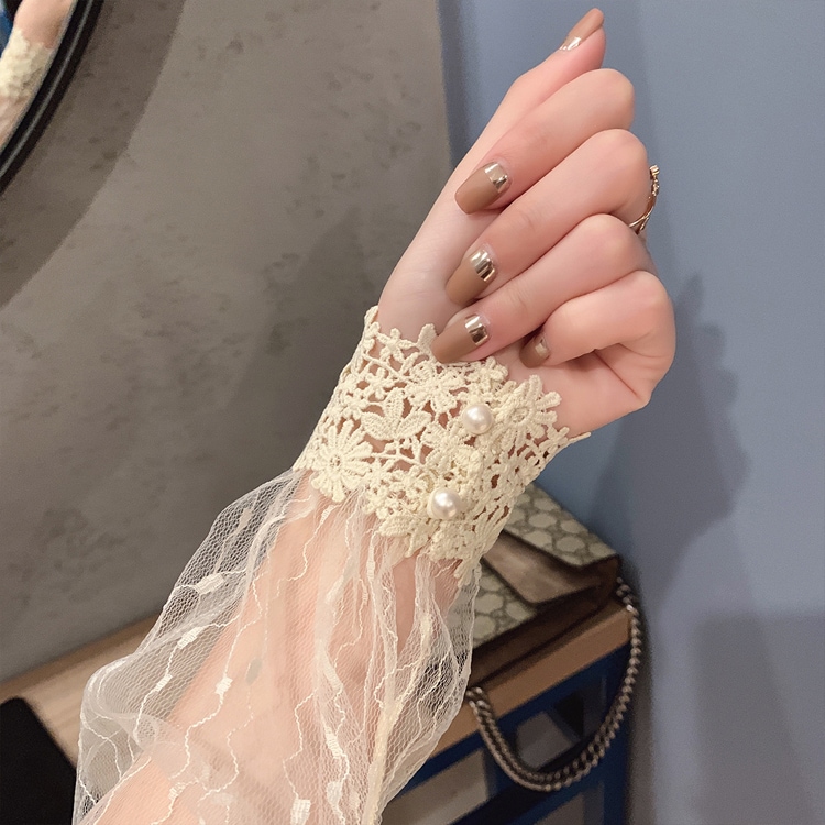 ケミカルレース ハイネック シースルーインナー