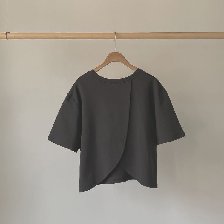 背中みせ バックシャン 半袖 Tシャツ