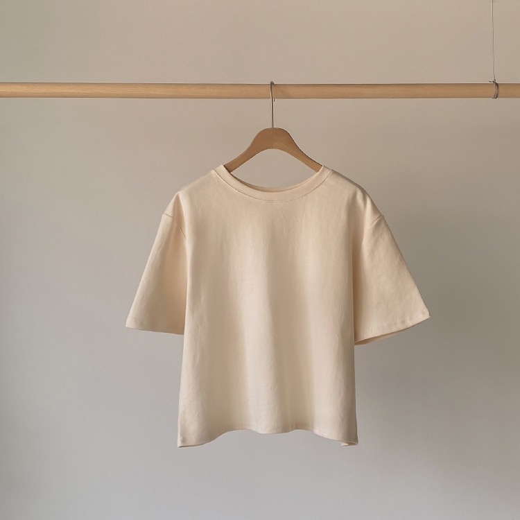 背中みせ バックシャン 半袖 Tシャツ