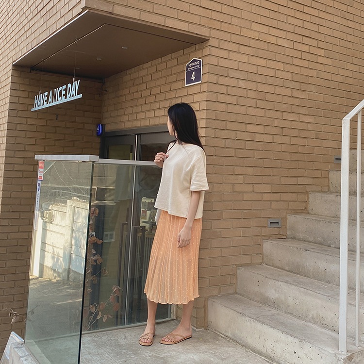 背中みせ バックシャン 半袖 Tシャツ