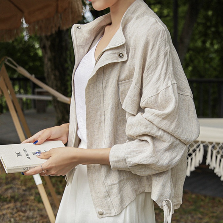 エレガント リネン カジュアル ジャケット