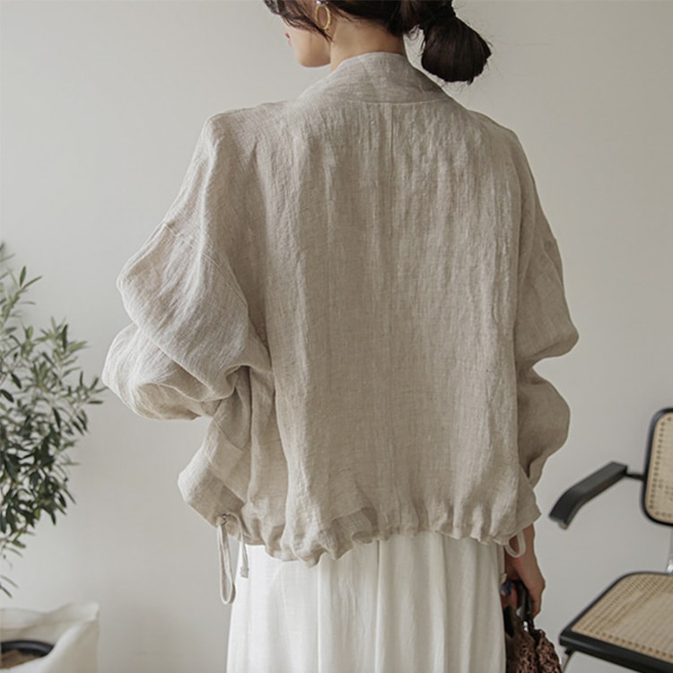 エレガント リネン カジュアル ジャケット