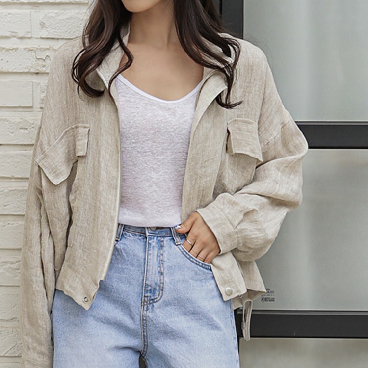 エレガント リネン カジュアル ジャケット