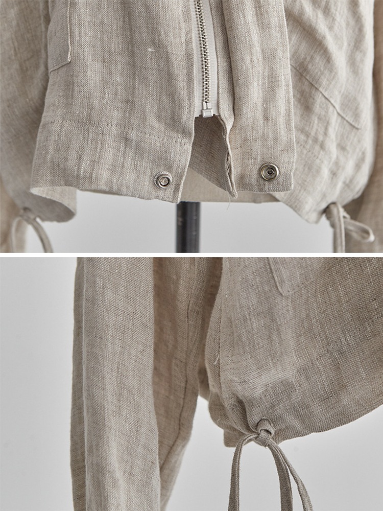 エレガント リネン カジュアル ジャケット