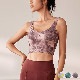 インクアートプリント柄 Uネック タンクトップ ヨガウエア