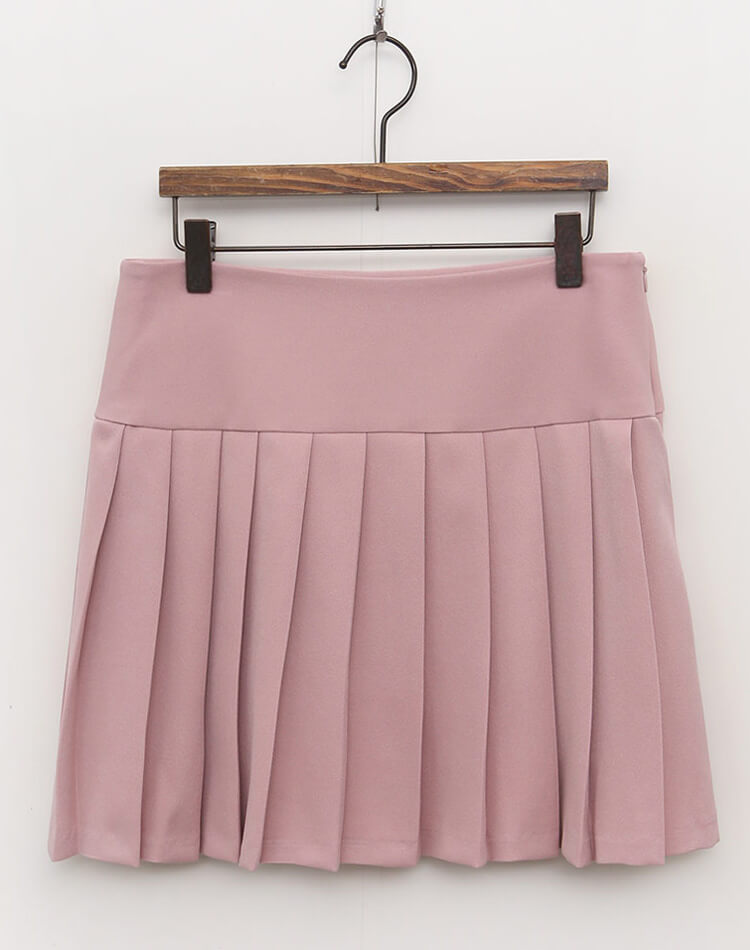 切り替え プリーツ ミニスカート 韓国ゴルフウェア

