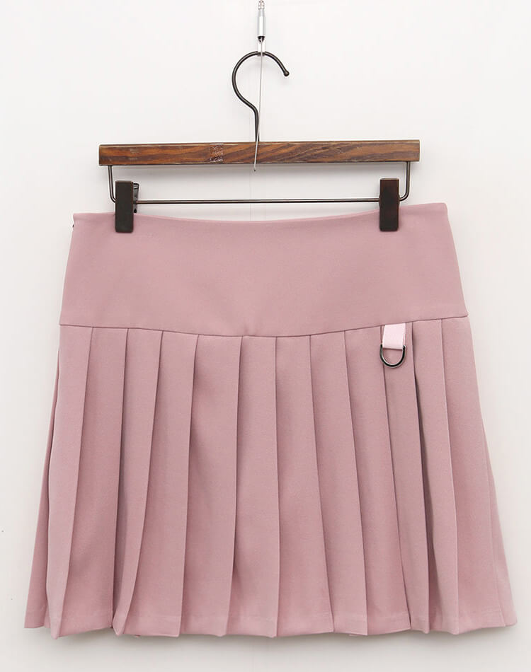 切り替え プリーツ ミニスカート 韓国ゴルフウェア

