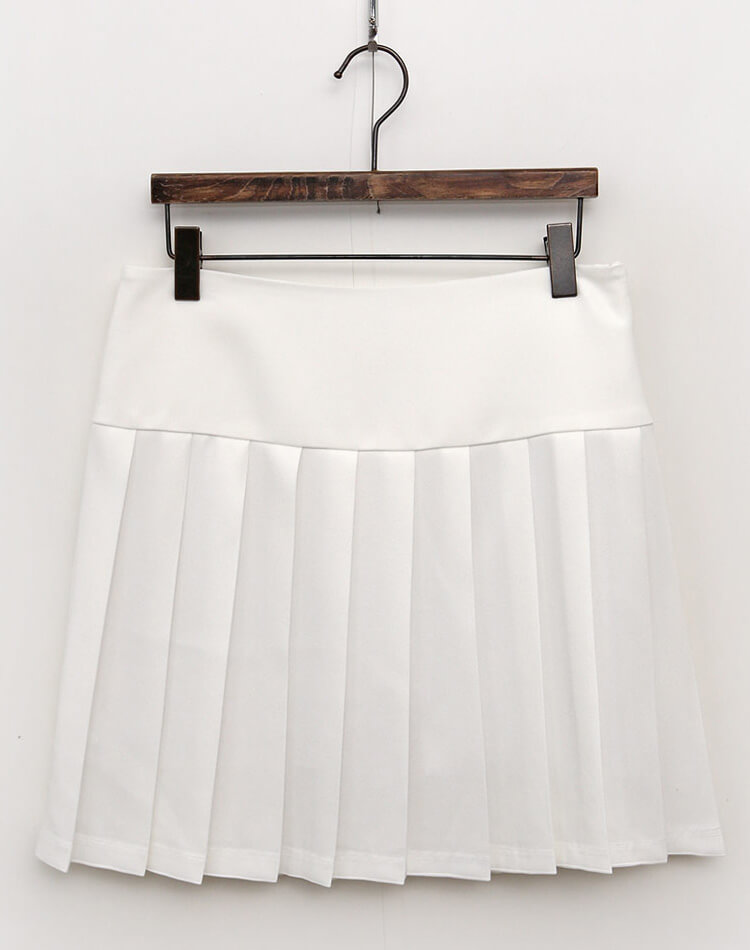 切り替え プリーツ ミニスカート 韓国ゴルフウェア

