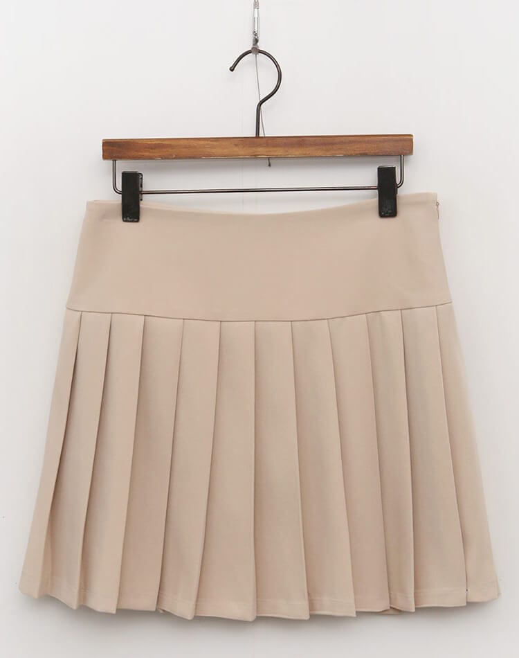 切り替え プリーツ ミニスカート 韓国ゴルフウェア

