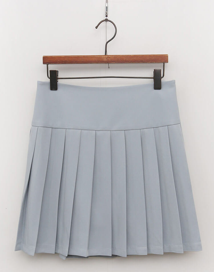 切り替え プリーツ ミニスカート 韓国ゴルフウェア

