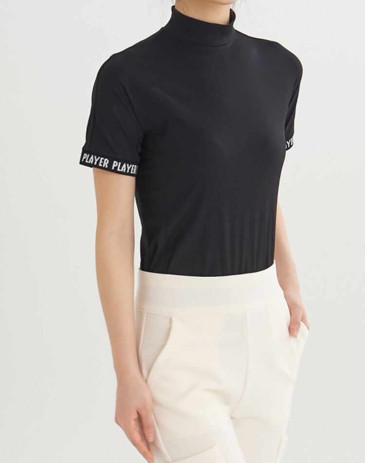 PXG ゴルフ レディース Tシャツ 半袖 トップス ハイネック 2色 PXG ゴルフ レディース Tシャツ 半袖 トップス ハイネック 2色