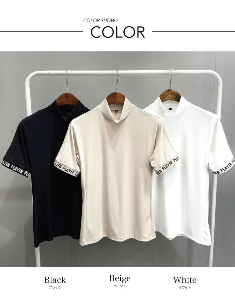 PXG ゴルフ レディース Tシャツ 半袖 トップス ハイネック 2色 30％OFFセール】半袖ハイネックシャツ レディース ピン PING