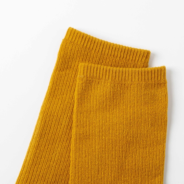 12color 無地 ミドル丈 クルーソックス