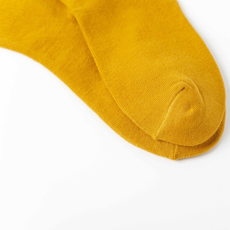 12color 無地 ミドル丈 クルーソックス