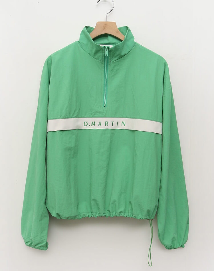 2WAY バイカラー ハーフジップ ナイロン ジャージ 