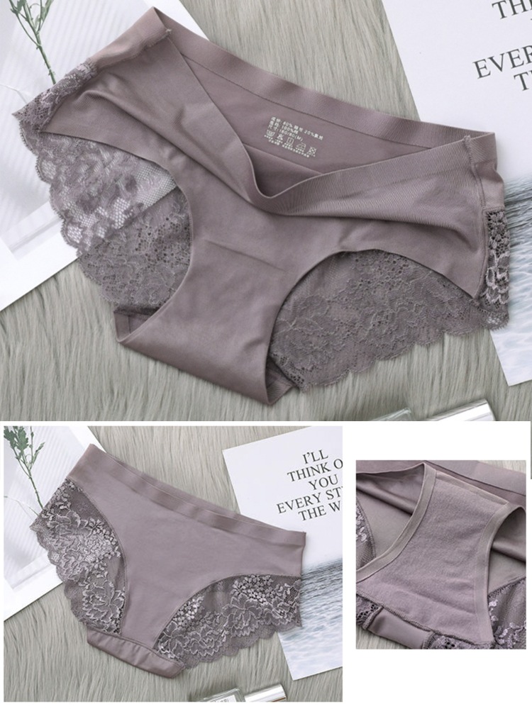 M-3L ひびきにくい レース切り替え レディースショーツ