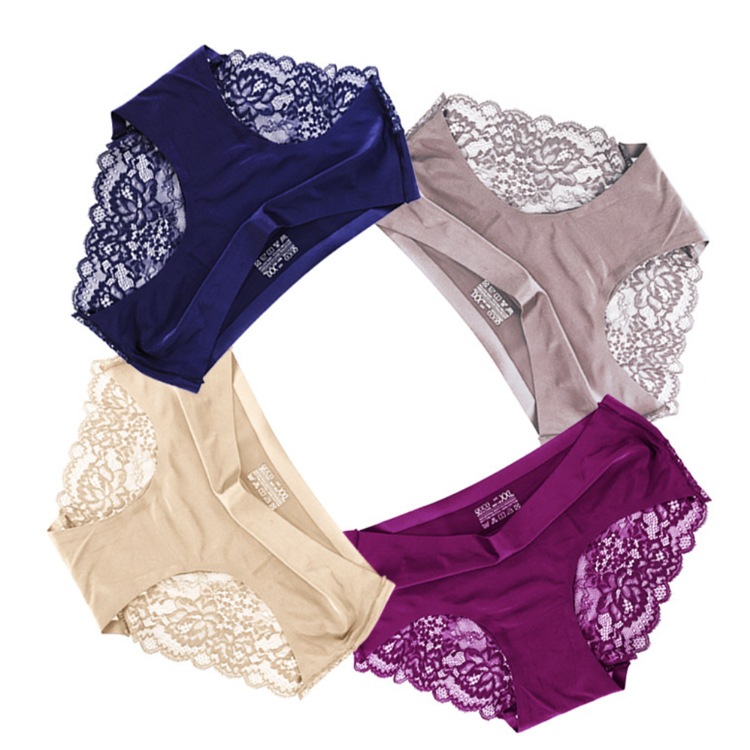 M-3L ひびきにくい レース切り替え レディースショーツ