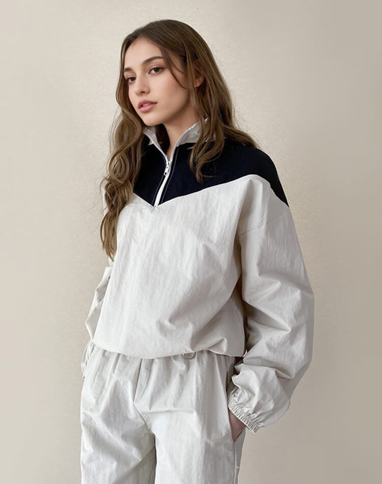 2WAY 配色 ハーフジップ ナイロン ジャージ 上下 | ゴルフ