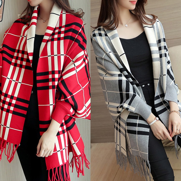 袖付きストール あったか 大判 羽織物