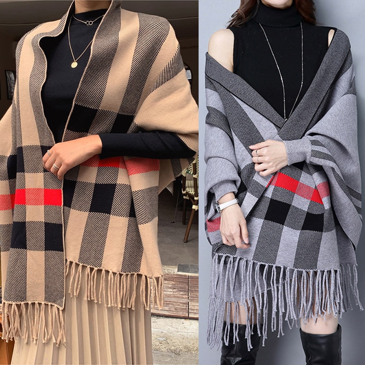 袖付きストール あったか 大判 羽織物