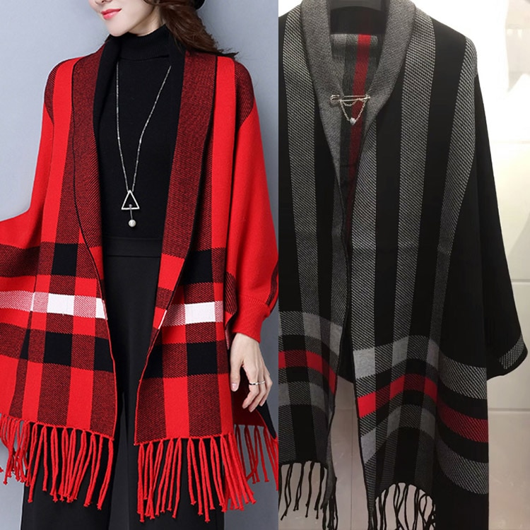 袖付きストール あったか 大判 羽織物