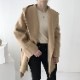 フード付 ショールカラー ガウン ショート丈 コート