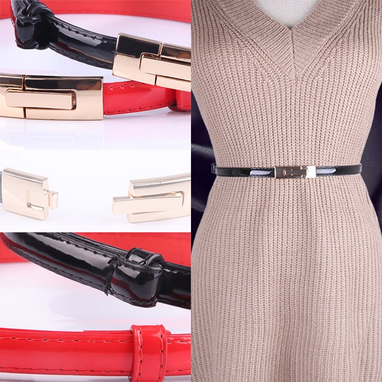 フェイクレザー 細ベルト ベルト