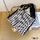 モノトーン ニット トートバッグ バッグ